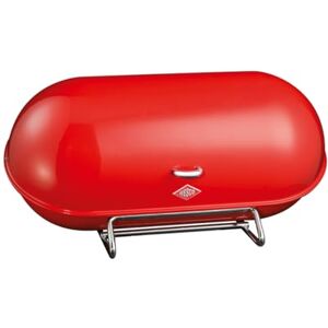 WESCO Breadboy Bread Bin with Rattle-Free Swivel Lid in Red, Powder-Coated Sheet Steel, Ventilation Holes and Sturdy Handle WESCO Breadboy Bread Bin with Rattle-Free Swivel Lid in Red, Powder-Coated Sheet Steel, Ventilation Holes and Sturdy Handle