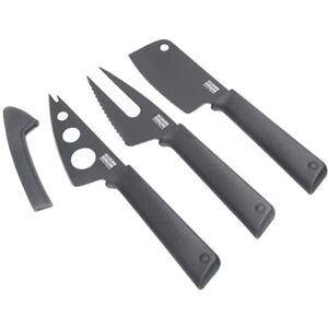 Kuhn Rikon Colori+ Cheese Knife Set 3pcs Grey 3 Cheese Knives with Protective Sheaths, Mini Cleaver, Cheese Fork and Soft Cheese Knife for Cutting Fruit, Bread, Hard and Soft Cheese Kuhn Rikon Colori+ Cheese Knife Set 3pcs Grey 3 Cheese Knives with Protective Sheaths, Mini Cleaver, Cheese Fork and Soft Cheese Knife for Cutting Fruit, Bread, Hard and Soft Cheese