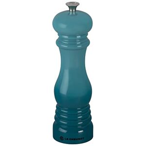 LE CREUSET Classic Adjustable Pepper Mill Grinder, Chip-Resistant ABS Plastic, Anti-Corrosion, 40g, 21 cm, Teal, 96001900490000 LE CREUSET Classic Adjustable Pepper Mill Grinder, Chip-Resistant ABS Plastic, Anti-Corrosion, 40g, 21 cm, Teal, 96001900490000