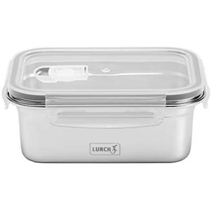 Lurch 240891 Lunch Safety/Storage Box Made of high-Quality Stainless Steel with BPA Plastic lid, 800 ml Lurch 240891 Lunch Safety/Storage Box Made of high-Quality Stainless Steel with BPA Plastic lid, 800 ml