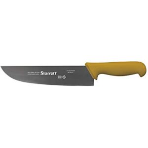 Starrett Professional Stainless Steel Chefs Kitchen Knives Wide Straight Profile 10-inch (250 mm) Yellow Handle Starrett Professional Stainless Steel Chefs Kitchen Knives Wide Straight Profile 10-inch (250 mm) Yellow Handle