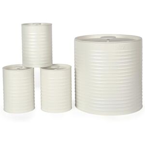 Russell Hobbs RH03270CEU7 Ribbed 4-Piece Countertop Set – Set of 3 Kitchen Storage Canisters & Bread Bin, Tea, Coffee and Sugar, Durable Steel, Pull Top Lids, Easy to Clean, Ribbed Design, Cream Russell Hobbs RH03270CEU7 Ribbed 4-Piece Countertop Set – Set of 3 Kitchen Storage Canisters & Bread Bin, Tea, Coffee and Sugar, Durable Steel, Pull Top Lids, Easy to Clean, Ribbed Design, Cream