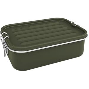 Sigg Gemstone Box Roasted Green Lunchbox, Stainless Steel Lunch Box with Leak-Proof Silicone Rim, Divided Lunch Box for Lunch and Leftovers Sigg Gemstone Box Roasted Green Lunchbox, Stainless Steel Lunch Box with Leak-Proof Silicone Rim, Divided Lunch Box for Lunch and Leftovers