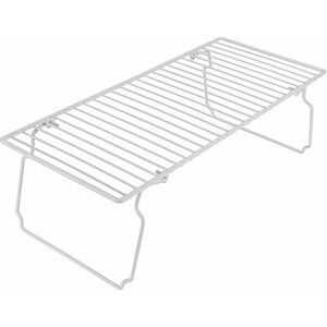 Metaltex Cupboard Shelf Organiser Storage Shelf With Folding Legs, Coated Wire Rack, Shelf Space Saver, Cupboard Organiser, White, Size: 47 x 21 x 14 cm Metaltex Cupboard Shelf Organiser Storage Shelf With Folding Legs, Coated Wire Rack, Shelf Space Saver, Cupboard Organiser, White, Size: 47 x 21 x 14 cm