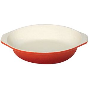 Vogue GH316 Cast Iron Rounded Gratin Dish, 400 mL Capacity, Orange Vogue GH316 Cast Iron Rounded Gratin Dish, 400 mL Capacity, Orange