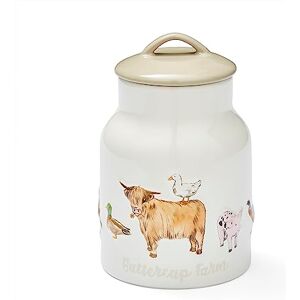 Cooksmart British Designed Biscuit Jar Ceramic Biscuit Barrel for All Modern Kitchens Large Biscuit Tin With Airtight Lid Buttercup Farm Cooksmart British Designed Biscuit Jar Ceramic Biscuit Barrel for All Modern Kitchens Large Biscuit Tin With Airtight Lid Buttercup Farm