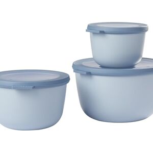 Mepal – Multi Bowl Cirqula 3-Piece Set – Food Storage Container with Lid Suitable as Airtight Storage Box for Fridge & Freezer, Microwave Container & Servable Dish 500, 1000, 2000ml Nordic blue Mepal – Multi Bowl Cirqula 3-Piece Set – Food Storage Container with Lid Suitable as Airtight Storage Box for Fridge & Freezer, Microwave Container & Servable Dish 500, 1000, 2000ml Nordic blue