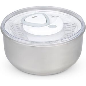 Zyliss Easy Spin 2 Salad Spinner, Large 6L Capacity, Stainless Steel, Serving Bowl, Retractable Cord and Brake System/Easy Cleaning, Dishwasher Safe Zyliss Easy Spin 2 Salad Spinner, Large 6L Capacity, Stainless Steel, Serving Bowl, Retractable Cord and Brake System/Easy Cleaning, Dishwasher Safe