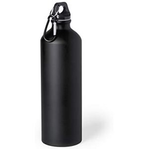 eBuyGB Metal Water Bottle 800ml Aluminium Leakproof Drinks Bottle Reusable BPA Free Matt Water Bottles with Carabiner Clip School, Gym, Outdoor, Yoga & Sports Black (Pack of 10) eBuyGB Metal Water Bottle 800ml Aluminium Leakproof Drinks Bottle Reusable BPA Free Matt Water Bottles with Carabiner Clip School, Gym, Outdoor, Yoga & Sports Black (Pack of 10)