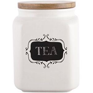 Creative Labs Bake Stir It Up Ceramic Tea Jar, Off White Creative Labs Bake Stir It Up Ceramic Tea Jar, Off White