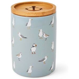 Cooksmart Stoneware Airtight Storage Jars Storage Jars & Canisters Perfect For Pasta Storage & Rice Storage Storage Jars With Lids For All Type Of Foods Coastal Birds Cooksmart Stoneware Airtight Storage Jars Storage Jars & Canisters Perfect For Pasta Storage & Rice Storage Storage Jars With Lids For All Type Of Foods Coastal Birds