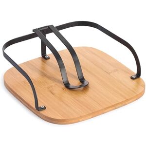 MSV Elie Bamboo & Steel Industrial Design Paper Napkin Holder with Hold Bar Matte Black MSV Elie Bamboo & Steel Industrial Design Paper Napkin Holder with Hold Bar Matte Black