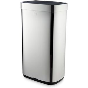 Swan Rectangular Sensor Bin with Hands-Free Opening Using Motion Sensor Technology, Ozone Odour Sterilisation, Bin Liner Retainer Ring, Extra-Large 80L Capacity, Stainless Steel Swan Rectangular Sensor Bin with Hands-Free Opening Using Motion Sensor Technology, Ozone Odour Sterilisation, Bin Liner Retainer Ring, Extra-Large 80L Capacity, Stainless Steel
