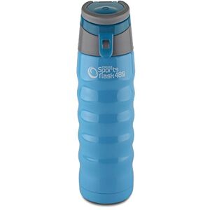 Pioneer Stainless Steel Sports Flask, Double Wall Vacuum Insulated Drinks Bottle, 480ml, Blue Pioneer Stainless Steel Sports Flask, Double Wall Vacuum Insulated Drinks Bottle, 480ml, Blue