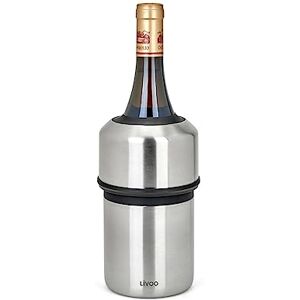 LIVOO Cooler GS158 – for Standard Size Bottles, Stainless Steel, Ø 11.5 x 23.5 cm, Freshness up to 6 Hours, Grey LIVOO Cooler GS158 – for Standard Size Bottles, Stainless Steel, Ø 11.5 x 23.5 cm, Freshness up to 6 Hours, Grey