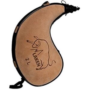LAKEN Spanish Leather Wine Bota Water Canteen Kidney Shape, Brown and Black 2 Liter LAKEN Spanish Leather Wine Bota Water Canteen Kidney Shape, Brown and Black 2 Liter