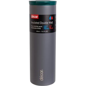 Décor Double Wall Stainless Steel Travel Mug Keeps 4 Hours Hot 12 Hours Cold Car Cup Holder Compatible Secure Flip Top Lid 450ml Graphite. Décor Double Wall Stainless Steel Travel Mug Keeps 4 Hours Hot 12 Hours Cold Car Cup Holder Compatible Secure Flip Top Lid 450ml Graphite.