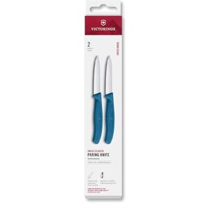 Victorinox Swiss Classic Peeling and Vegetable Knife Set, 2-Piece, Extra-Sharp Straight Edge for Precise Cuts, 8 cm, Stainless Steel, Blue Victorinox Swiss Classic Peeling and Vegetable Knife Set, 2-Piece, Extra-Sharp Straight Edge for Precise Cuts, 8 cm, Stainless Steel, Blue