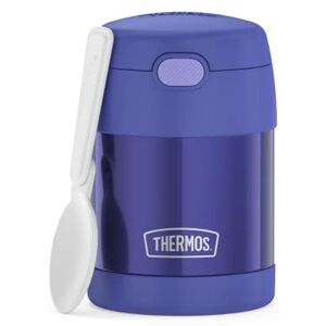 Thermos Kids Fun Tainer Food Jar 0.30 Litres, Purple, Thermal Food Container with Spoon for Children, 5 Hours Hot / 7 Hours Cold, Absolutely Leak-Proof for Soup, Cereal, Thermos Kids Fun Tainer Food Jar 0.30 Litres, Purple, Thermal Food Container with Spoon for Children, 5 Hours Hot / 7 Hours Cold, Absolutely Leak-Proof for Soup, Cereal,