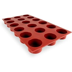 Maé , GN1/1 Cylindrical Silicone Mold 18 Cells Ø62X35 mm, 110 ml, 100% Premium, Made in France, 27x50 cm Maé , GN1/1 Cylindrical Silicone Mold 18 Cells Ø62X35 mm, 110 ml, 100% Premium, Made in France, 27x50 cm