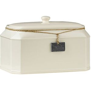 Premier Housewares Slate Tag Bread Crock, Cream Premier Housewares Slate Tag Bread Crock, Cream