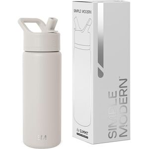 Simple Modern Kids Water Bottle with Straw Leak Proof Insulated Stainless Steel Bottle for Girls, Boys Summit Collection 530ml Almond Birch Simple Modern Kids Water Bottle with Straw Leak Proof Insulated Stainless Steel Bottle for Girls, Boys Summit Collection 530ml Almond Birch