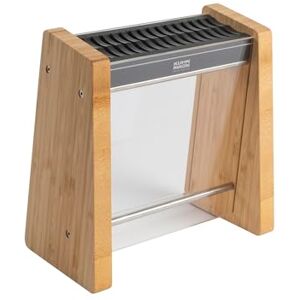 Kuhn Rikon Iced Bamboo Knife Block Empty. Crafted from Sustainable Bamboo with Transparent Plexiglas Front. Flexible Insert for Various Blade Sizes, Easy Access and Removable for Cleaning. Kuhn Rikon Iced Bamboo Knife Block Empty. Crafted from Sustainable Bamboo with Transparent Plexiglas Front. Flexible Insert for Various Blade Sizes, Easy Access and Removable for Cleaning.