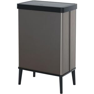 CURVER Verto 54L High Waste Bin, Push Lid, Sleek Design, Easy Assembly, Recycling Friendly, Pearl Grey CURVER Verto 54L High Waste Bin, Push Lid, Sleek Design, Easy Assembly, Recycling Friendly, Pearl Grey