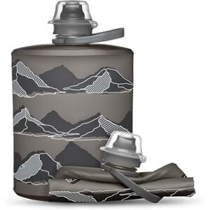 HydraPak Stow Moutains (500mL) Mammoth Grey Foldable Water Bottle Ultra Light and Foldable Travel Bottle for Skiing, Hiking, Cycling or Climbing HydraPak Stow Moutains (500mL) Mammoth Grey Foldable Water Bottle Ultra Light and Foldable Travel Bottle for Skiing, Hiking, Cycling or Climbing