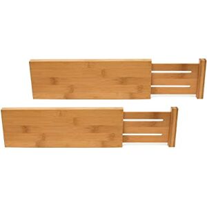 Lipper International 8895 Bamboo Wood Custom Fit Adjustable Dresser Drawer Dividers, Set of 2 Lipper International 8895 Bamboo Wood Custom Fit Adjustable Dresser Drawer Dividers, Set of 2