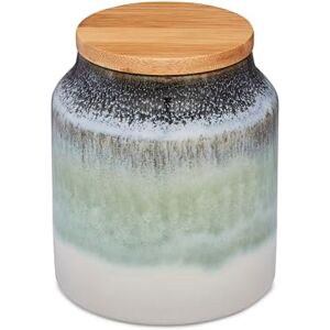 Cooksmart Ceramic Canister Tea & Sugar Canisters For All Kitchens Coffee & Tea Storage Jars With Modern Designs Cooksmart Ceramic Canister Tea & Sugar Canisters For All Kitchens Coffee & Tea Storage Jars With Modern Designs