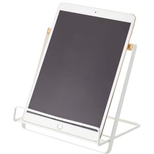 YAMAZAKI 2737 Tablet and Cookbook Stand Holder, Wood Alloy Steel, White YAMAZAKI 2737 Tablet and Cookbook Stand Holder, Wood Alloy Steel, White