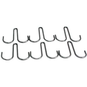 Enclume Twin Hook, Set of 6, Use with Pot Racks, Hammered Steel Enclume Twin Hook, Set of 6, Use with Pot Racks, Hammered Steel
