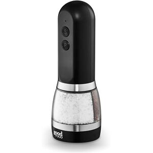 Tower GF847069 Good Food in Partnership with Duo Salt & Pepper Mill, Rechargeable with Adjustable Ceramic Grinders, Individual Push Buttons, Black with Brushed Chrome Accents Tower GF847069 Good Food in Partnership with Duo Salt & Pepper Mill, Rechargeable with Adjustable Ceramic Grinders, Individual Push Buttons, Black with Brushed Chrome Accents