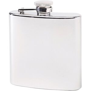 Herbertz Men Hip Flask Stainless Steel Hip Flask, Silver, 177ml Herbertz Men Hip Flask Stainless Steel Hip Flask, Silver, 177ml