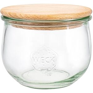 Weck Tulip Shape Jars #744 (Pack of 6, Capacity 500 ml, Storage Jar with Wooden Lid + Silicone Seal, Storage Jar for Pasta/Spices/Cereal) 79199 Weck Tulip Shape Jars #744 (Pack of 6, Capacity 500 ml, Storage Jar with Wooden Lid + Silicone Seal, Storage Jar for Pasta/Spices/Cereal) 79199