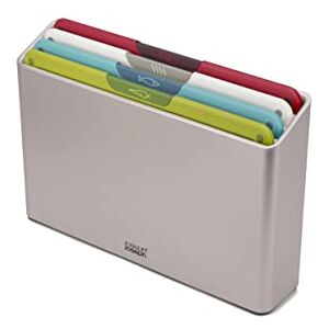 Joseph Joseph Folio Icon 4-piece Food Specific, Non-Slip Colour-Coded Chopping Board Set with Storage Case, Regular- Multicolor Joseph Joseph Folio Icon 4-piece Food Specific, Non-Slip Colour-Coded Chopping Board Set with Storage Case, Regular- Multicolor