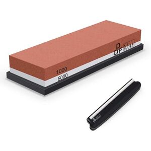 DDF iohEF Sharpening Stone, Whetstone grit 1000/6000, Professional 2-in-1 Double-Sided Knife Sharpener with Non-Slip Silicone Base and Angle Guide DDF iohEF Sharpening Stone, Whetstone grit 1000/6000, Professional 2-in-1 Double-Sided Knife Sharpener with Non-Slip Silicone Base and Angle Guide