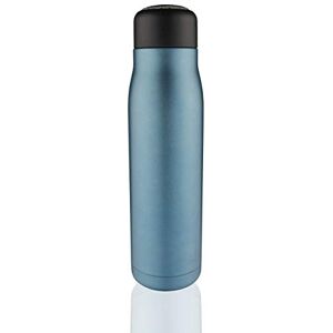 Pioneer Stainless Steel Vacuum Insulated Drinks Bottle, BPA Free Metal Drinking Bottle for Hot and Cold Drinks, 500ml, Matt Blue Pioneer Stainless Steel Vacuum Insulated Drinks Bottle, BPA Free Metal Drinking Bottle for Hot and Cold Drinks, 500ml, Matt Blue