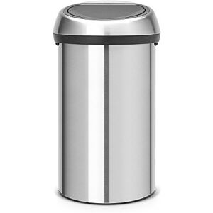 Brabantia 60 Litre Large Kitchen Touch Bin (Matt Steel) Removable Lid, Soft-Touch Open, Easy Clean Rubbish Food Waste Bin Brabantia 60 Litre Large Kitchen Touch Bin (Matt Steel) Removable Lid, Soft-Touch Open, Easy Clean Rubbish Food Waste Bin