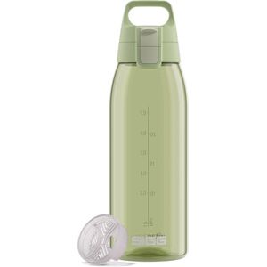 Sigg Tritan Water Bottle Total Color ONE Eco Green Suitable For Carbonated Beverages Dishwasher Safe Leakproof Featherweight BPA Free 1L Sigg Tritan Water Bottle Total Color ONE Eco Green Suitable For Carbonated Beverages Dishwasher Safe Leakproof Featherweight BPA Free 1L