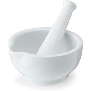 MIKASA Chalk Porcelain Mortar & Pestle, Labelled MIKASA Chalk Porcelain Mortar & Pestle, Labelled