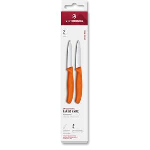 Victorinox Swiss Classic Peeling and Vegetable Knife Set, 2-Piece, Extra-Sharp Straight Edge for Precise Cuts, 8 cm, Stainless Steel, Orange Victorinox Swiss Classic Peeling and Vegetable Knife Set, 2-Piece, Extra-Sharp Straight Edge for Precise Cuts, 8 cm, Stainless Steel, Orange