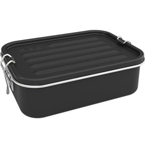 Sigg Gemstone Box Obsidian Black Lunch Box, Stainless Steel Lunch Box with Leak-Proof Silicone Rim, Divided Lunch Box for Lunch and Leftovers Sigg Gemstone Box Obsidian Black Lunch Box, Stainless Steel Lunch Box with Leak-Proof Silicone Rim, Divided Lunch Box for Lunch and Leftovers