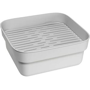 Brabantia Washing Up Bowl with Removable Draining Tray (Light Grey) Ideal for Rectangular/Square Kitchen Sinks (34.4 x 37.4 x 16.1cm) Brabantia Washing Up Bowl with Removable Draining Tray (Light Grey) Ideal for Rectangular/Square Kitchen Sinks (34.4 x 37.4 x 16.1cm)
