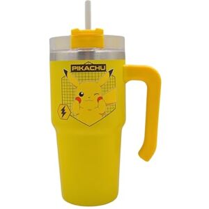 HOX Pokemon Pikachu 20oz / 600 ML Tumbler with Straw & Lid Leak & Spill Proof Travel Mug Stainless Steel Vacuum Insulated Water Bottle with Handle Keeps Cold for 17Hrs or Hot for 5Hrs HOX Pokemon Pikachu 20oz / 600 ML Tumbler with Straw & Lid Leak & Spill Proof Travel Mug Stainless Steel Vacuum Insulated Water Bottle with Handle Keeps Cold for 17Hrs or Hot for 5Hrs