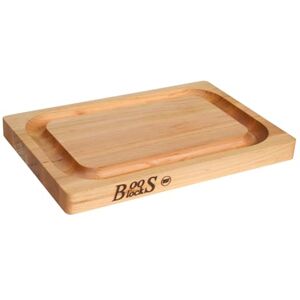 John Boos 209 Chop-N-Slice 12 by 8 by 1-Inch Reversible Hard Maple Cutting Board with Deep Juice Groove John Boos 209 Chop-N-Slice 12 by 8 by 1-Inch Reversible Hard Maple Cutting Board with Deep Juice Groove