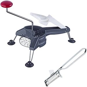 Westmark Famos 117122E7 Vegetable Slicer with 3 Slices + 1 Peeler Stainless Steel Blades Schnitzel Mouli Set Westmark Famos 117122E7 Vegetable Slicer with 3 Slices + 1 Peeler Stainless Steel Blades Schnitzel Mouli Set