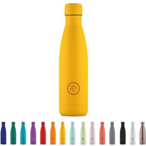 Cool Bottles Stainless Steel Water Bottle – 500 ml – Vivid Yellow – 26.5 x 7 cm – Airtight Thermal Bottle – Cold 36 Hours and Hot 18 Hours – Triple-Cool Technology – BPA-Free Cool Bottles Stainless Steel Water Bottle – 500 ml – Vivid Yellow – 26.5 x 7 cm – Airtight Thermal Bottle – Cold 36 Hours and Hot 18 Hours – Triple-Cool Technology – BPA-Free