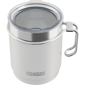 Sigg Camp Thermo Travel Mug Snow White with Tritan Lid & Handle Dishwasher Safe BPA Free 18/8 Stainless Steel Camping & Hiking White 0.36L Sigg Camp Thermo Travel Mug Snow White with Tritan Lid & Handle Dishwasher Safe BPA Free 18/8 Stainless Steel Camping & Hiking White 0.36L